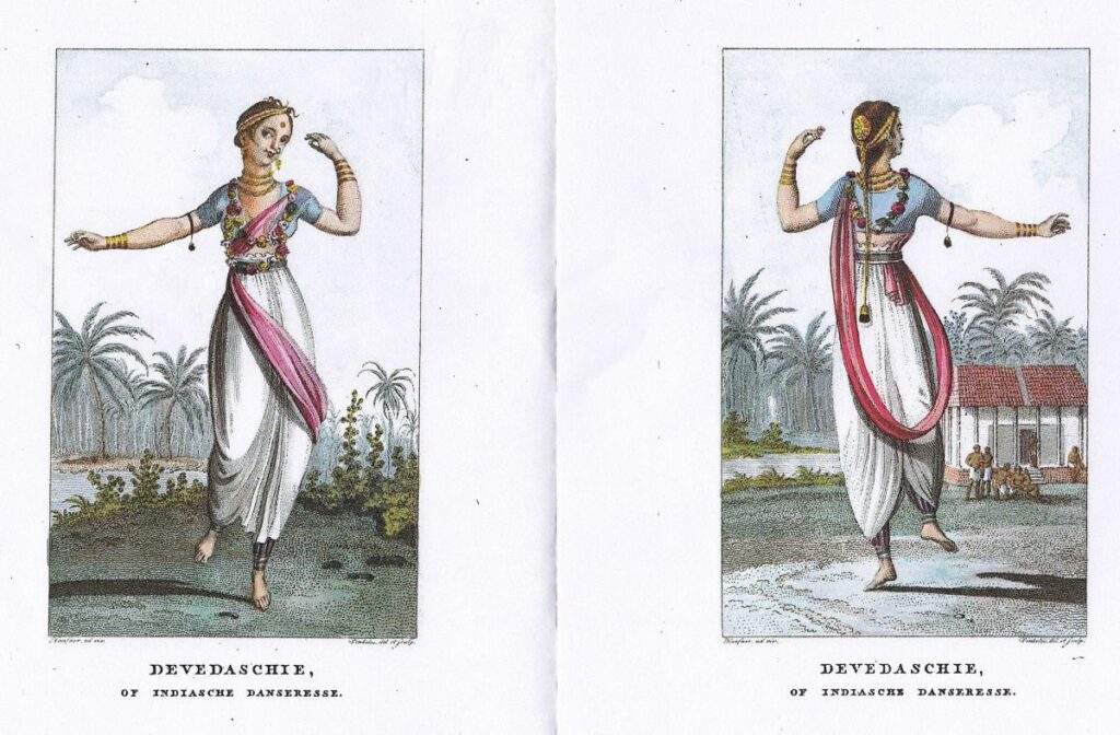 Haafner's tekeningen van twee tempeldanseressen