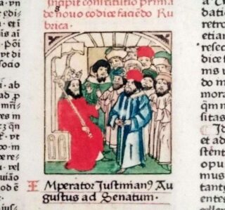 Justinianus kondigt de codificatie van het Romeins Recht aan 