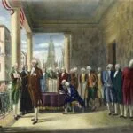 Inauguratie van Washington in 1789