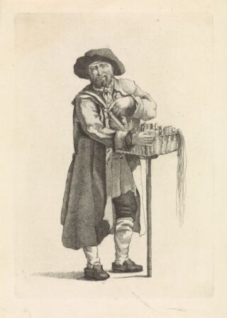 Joodse straatventer, Mathias de Sallieth, after Jacob Perkois, after Johannes Huibert Prins, 1818 - 1833