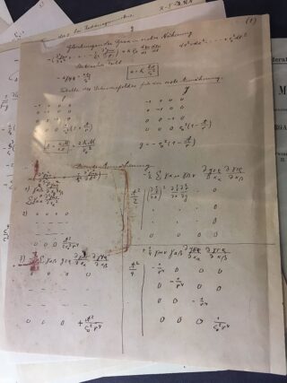 Manuscript van Einstein over de relativiteitstheorie