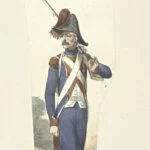 Willekeurige afbeelding van een soldaat in het napoleontische leger