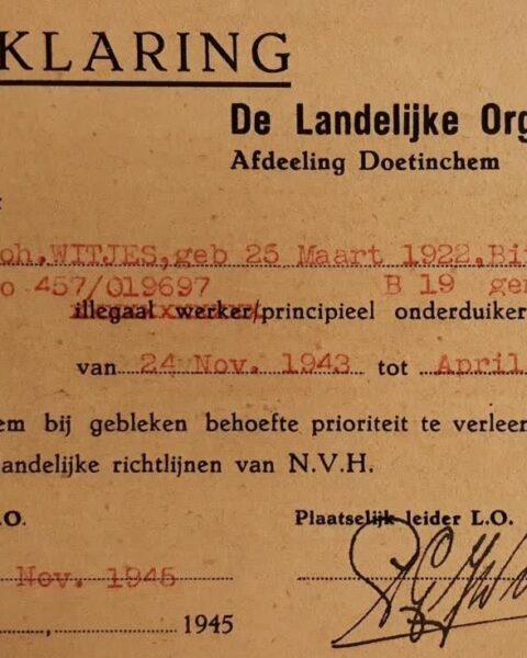 De toetreding tot de LO was Doesburgs eerste vorm van formeel georganiseerd verzet.