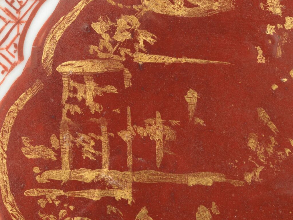 Detail van de kinrande stapeldoos, 1500-1600