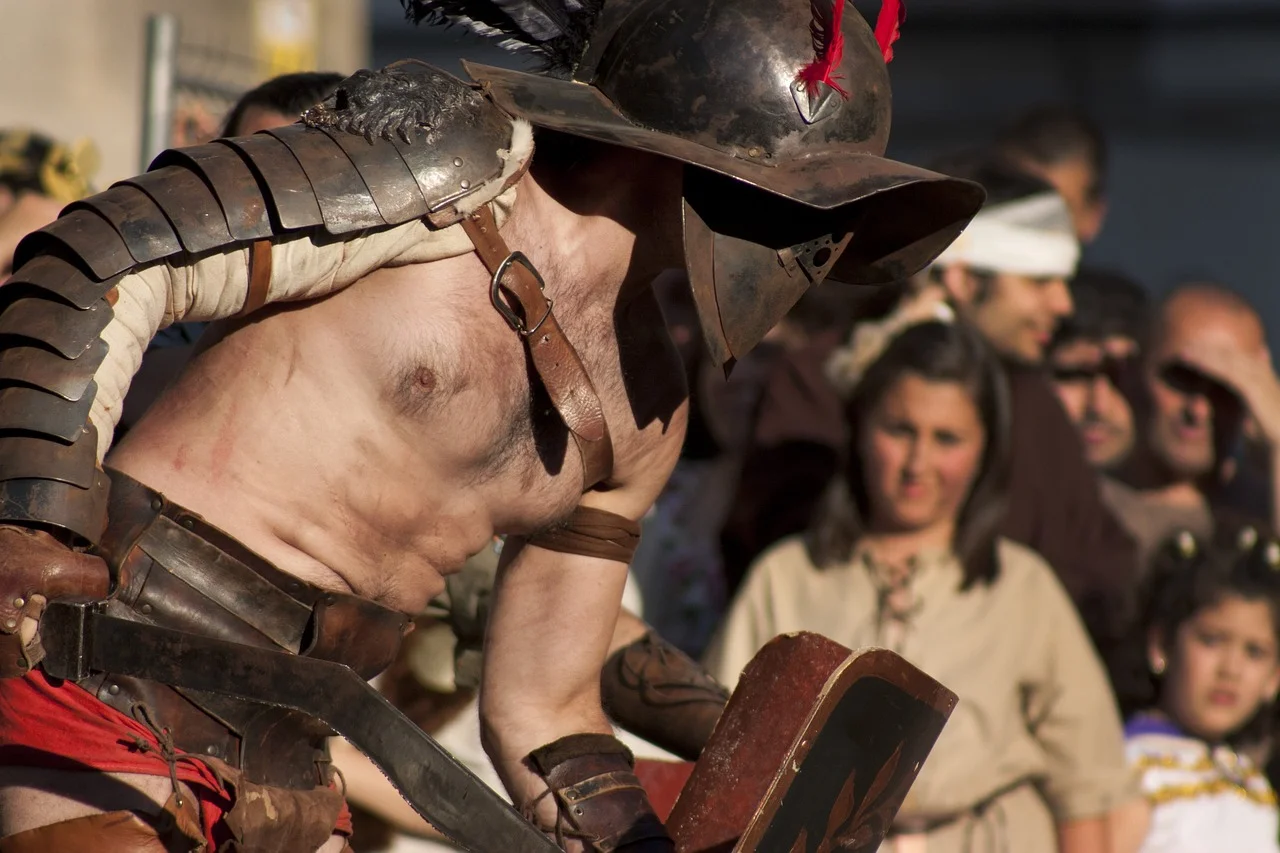 Gladiatoren zijn ook populair bij hedendaagse reenactors