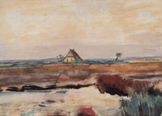 Vincent van Gogh (1853-1890), Landschap met een boerderij