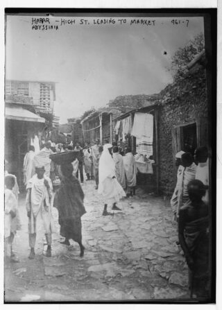 Markt van Harar, rond 1900