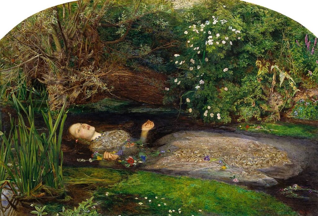 Millais’ Ophelia, een van de bekendste werken van de prerafaëlieten