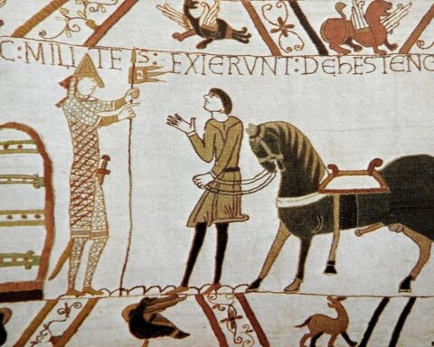 Detail van het Tapijt van Bayeux