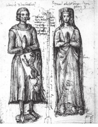Hertog Hendrik III van Brabant en Aleidis van Bourgondië