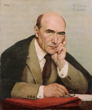 André Gide, winnaar van de Nobelprijs voor de literatuur in 1947. Portret door Paul Albert Laurens, 1924.