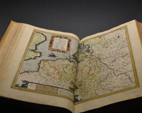 Atlas uit 1595 van Gerard Mercator, uitgegeven na zijn dood