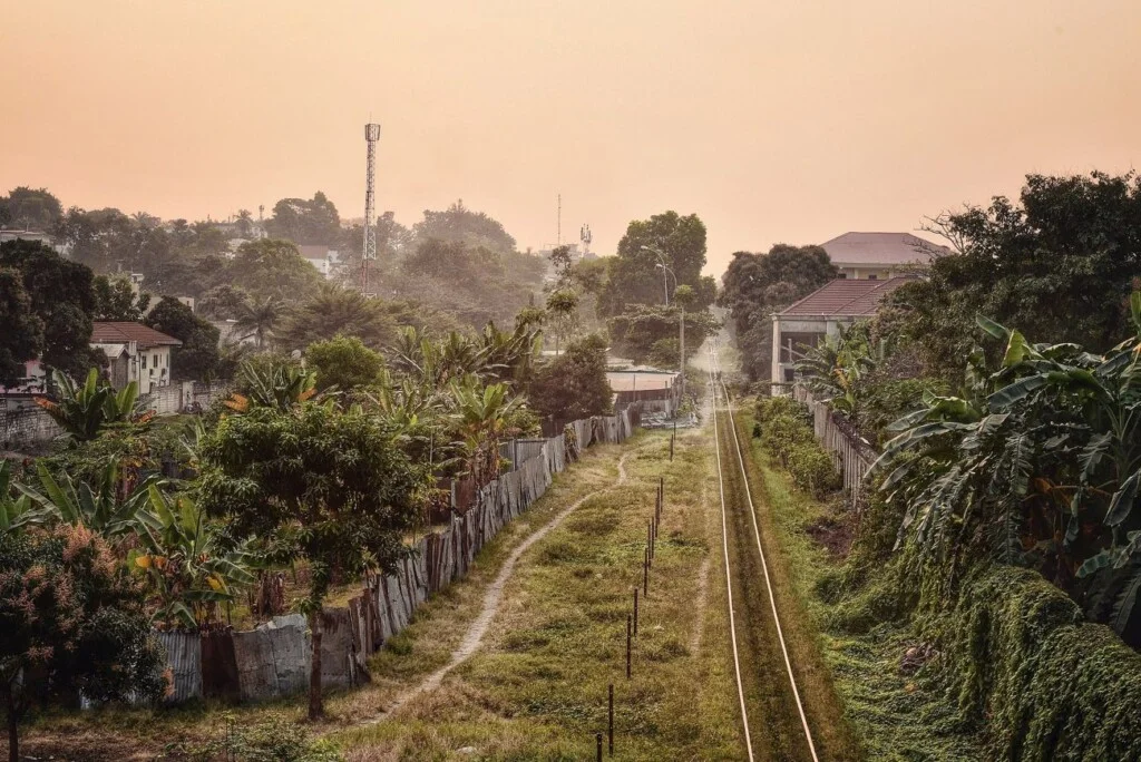 Deel van de Brazzaville-spoorlijn in Congo