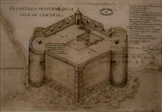 Castillo de la Luz in 1596.