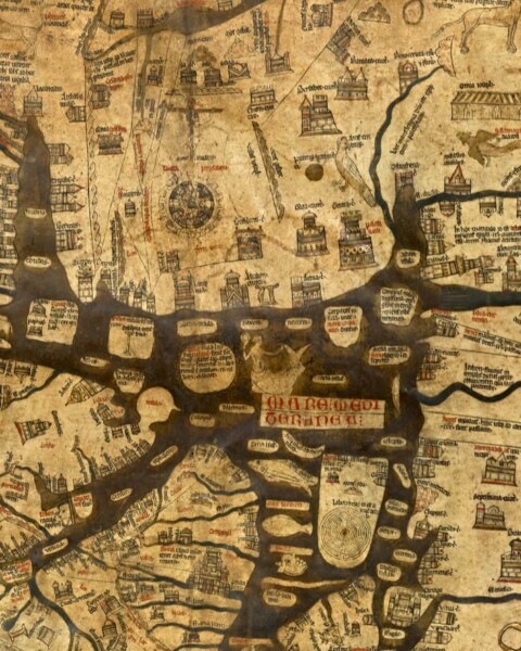 Hereford Mappa Mundi, detail