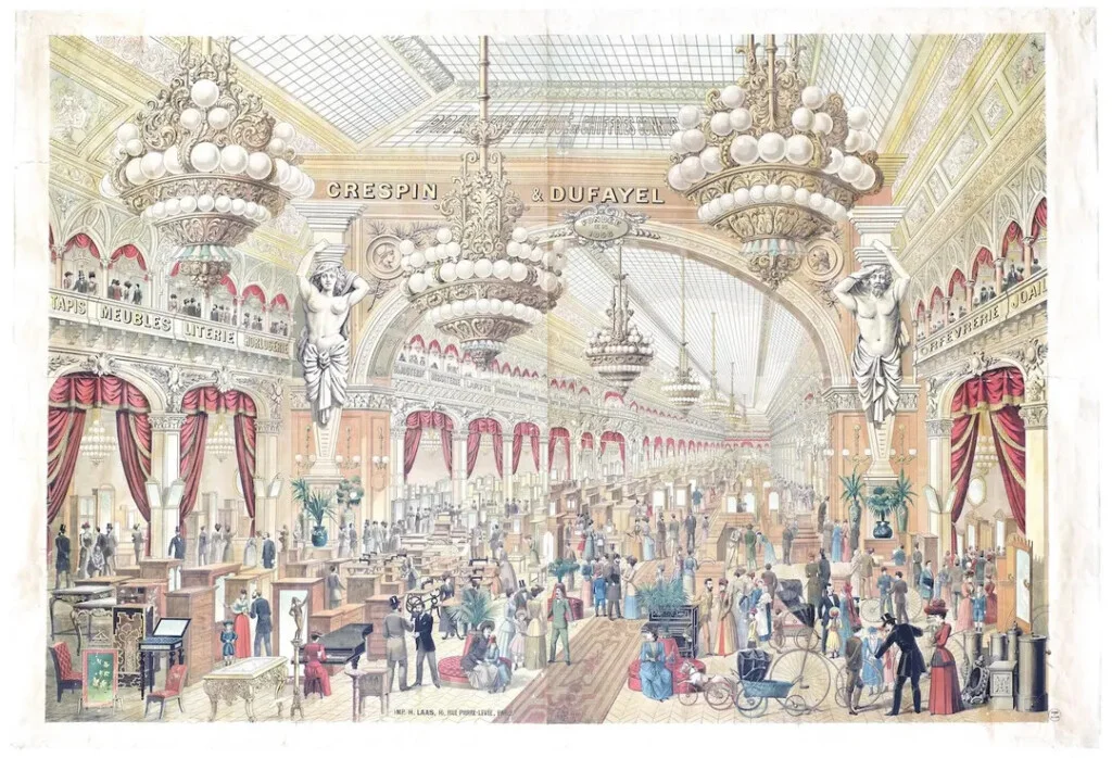 Les Grands Magasins Dufayel, 1895-1900, Affiche, lithographie. © Les Arts décoratifs