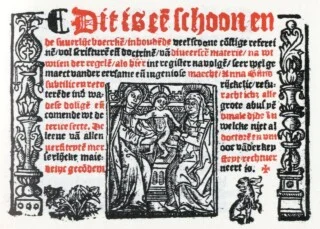 Titelblad van Anna Bijns’ eerste bundel, 1528