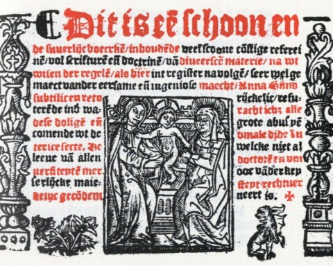 Titelblad van Anna Bijns’ eerste bundel, 1528