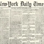 Eerste editie van de The New-York Daily Times