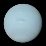 Foto van Neptunus gemaakt door Voyager 2