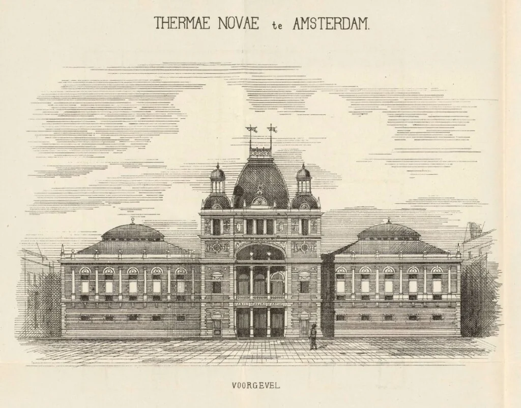 Ontwerp voor badhuis Thermae Novae, 1883