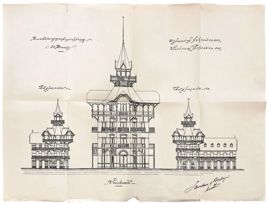 Ontwerp Koudwaterbadinrichting in Baarn, 1886