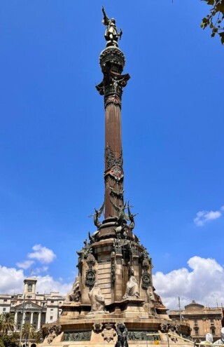 Columbus monument in Barcelona