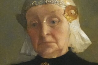 Detail van het portret - Fries Museum