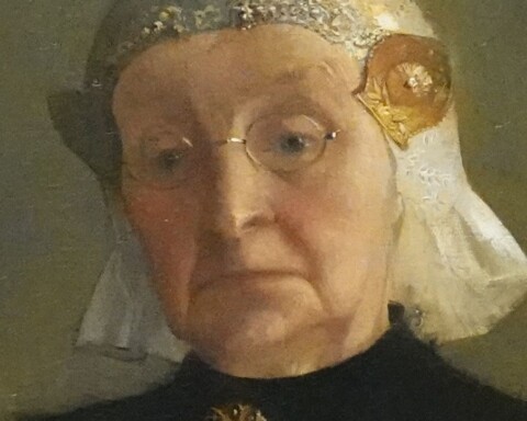 Detail van het portret - Fries Museum