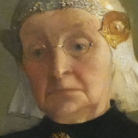 Detail van het portret - Fries Museum