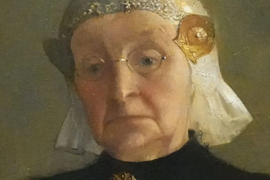 Detail van het portret - Fries Museum