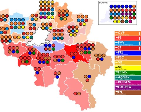 Belgische federale verkiezingen 1991 - Uitslag per kiesarrondissement