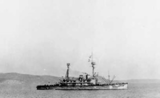 HMS Agamemnon in 1915, tijdens een eerder bezoek aan Moudros