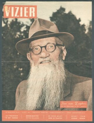 Jan van Zutphen op het omslag van het blad Vizier van 10 oktober 1953