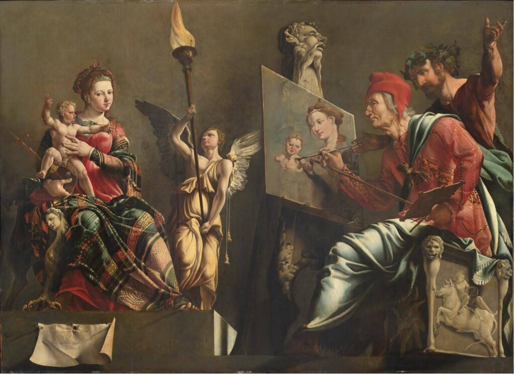 Maarten van Heemskerck, Lucas schildert de Madonna, 1532