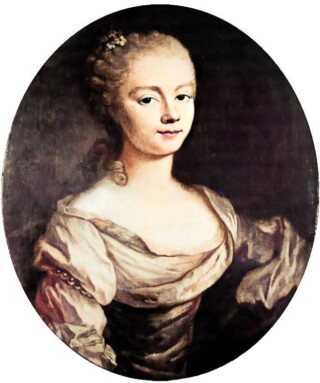 Portret van Marie Catherine op achttienjarige leeftijd, 1761