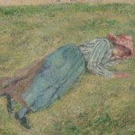 Camille Pissarro (1830-1903), Meisje in het gras, 1882