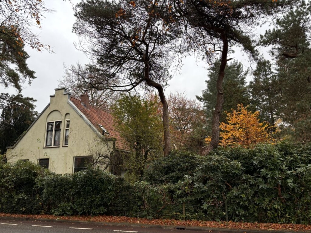 De achterkant van Gorters woning, gezien vanaf de Bredelaan