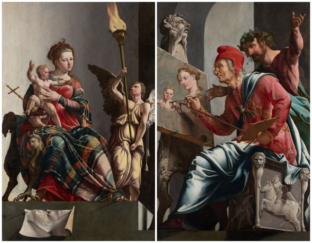 Maarten van Heemskerck, De heilige Lucas schildert de Madonna, 1532