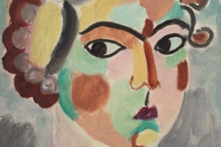 Detail van het ontdekte werk van Alexej von Jawlensky