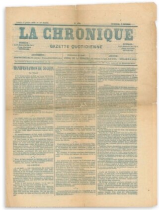 De krant La Chronique