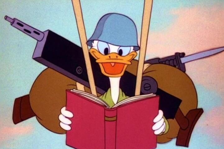 Still uit de film 'Commando Duck', juni 1944