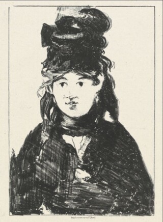 Edouard Manet, Portret van Berthe Morisot, 1872