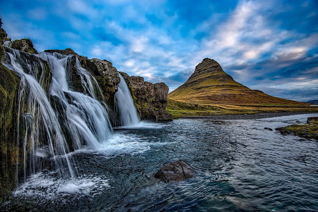 Watervallen op IJsland