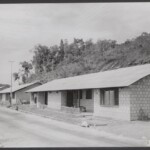 Woningen te Hollandia, Dok IX, Nieuw-Guinea, 1960