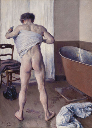 Homme au bain - Gustave Caillebotte, 1884