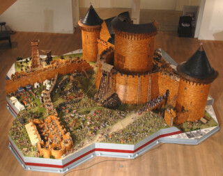 Maquette van het kasteel van Coucy