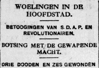 Revolutie Sarphatistraat 1918