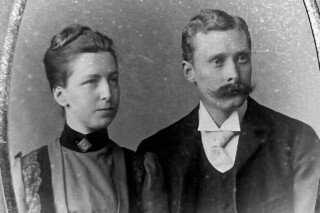 Louise Six en Frans Blaauw in 1890