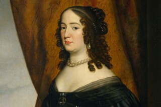 Amalia van Solms, geportretteerd door Gerard van Honthorst